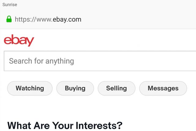 ebay got a new logo?