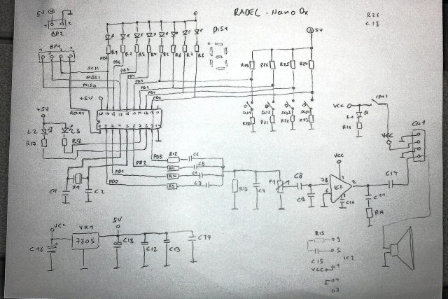Indian Shruti “Radel Nano Dx” reverse engineered schematics: