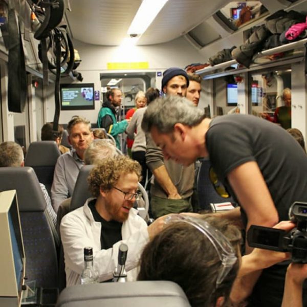 Research in a public train – great experience