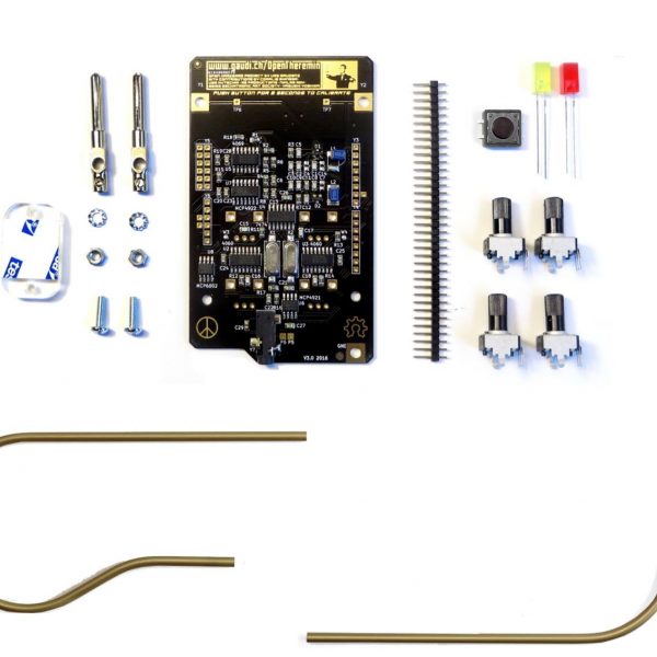 OpenTheremin with golden Antennas –  Now as bundle in gaudishop – geeky x-mas presents

https://gaudishop