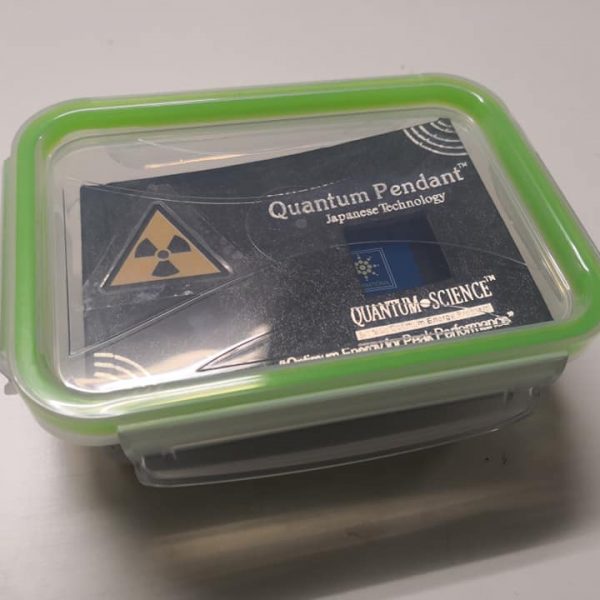 Had to put my Quantum Pendant in an air tight box because too much alpha radiation